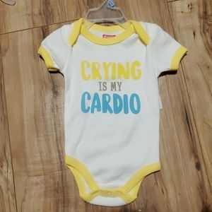 Crying is my cardio one piece 6/9 months